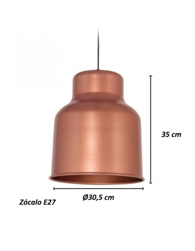 COLGANTE TRELEW MAXI 30X35 E27  COBRE