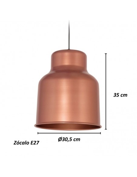 COLGANTE TRELEW MAXI 30X35 E27  COBRE