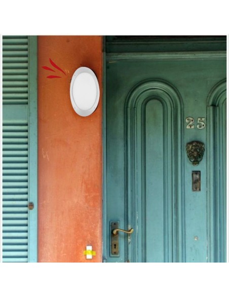 TORTUGA OVAL POLIPROPILENO LISA ARO ALTO BLANCO E27