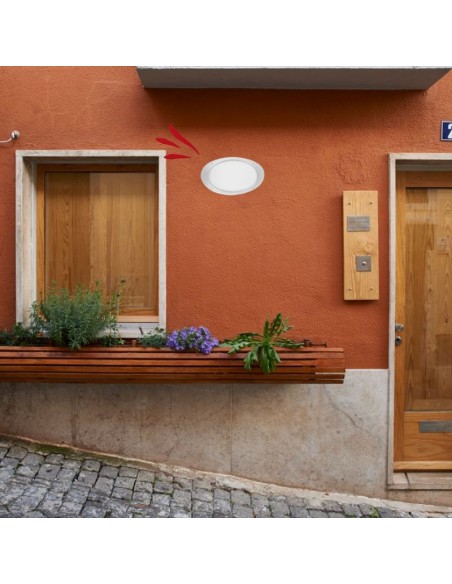 TORTUGA OVAL POLIPROPILENO LISA ARO ALTO BLANCO E27