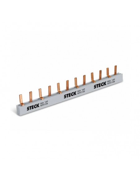 BARRA PEINE PARA TERMOMAGNETICA 2X 6P BIFASICA 80A STECK