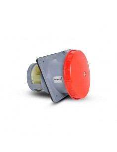 BASE IND.STECK EMB.HEMBRA 125A IP44 3P+N+T ROJ