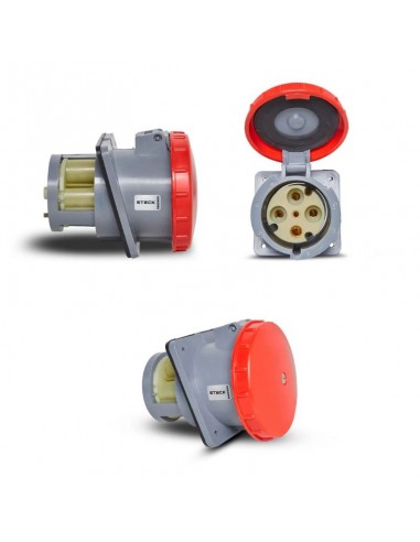 BASE INDUSTRIAL EMBUTIR 125A IP67 3P+T 380V