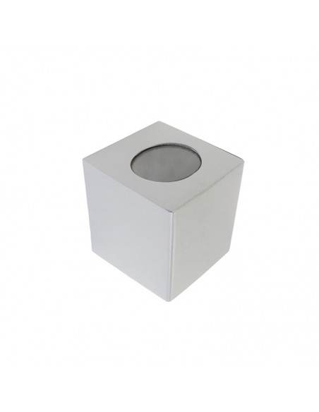 APLIQUE UNIDIRECCIONAL CUBO 1005 1 LUZ GU10 BLANCO
