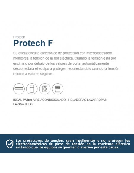 PROTECTOR TENSION ENCHUFABLE PROTECH F 2100W 10A TRV