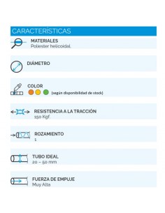 CINTA PASACABLE VIYILANT HELICOIDAL 3,2MM  20MTS 2