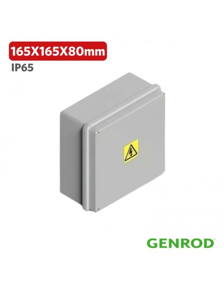 CAJA PASO PVC GENROD 165X165X 80 IP65