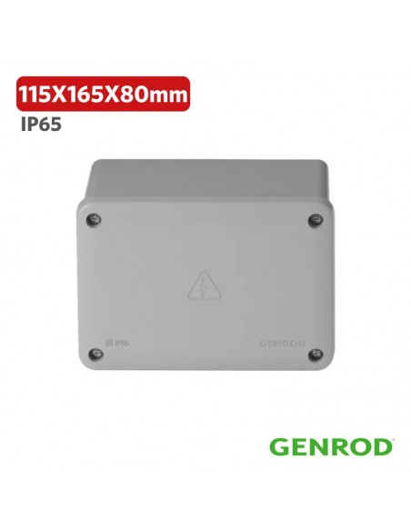 CAJA PASO PVC GENROD 115X165X 80 IP65