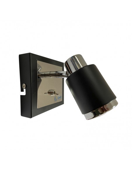 APLIQUE JULITA 1 LUZ GU10 NEGRO CANDIL