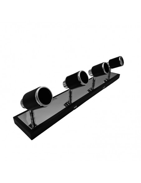 APLIQUE JULITA 4 LUCES GU10 LINEAL NEGRO CANDIL