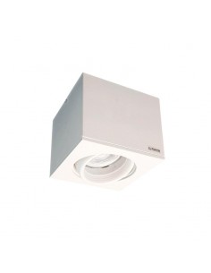 PLAFON DICRO PUNTO QUB CARDANICO BLANCO ALUMINO