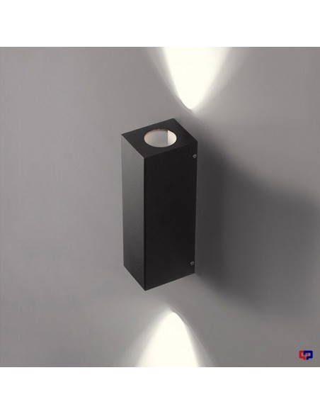 APLIQUE BIDIRECCIONAL RECTANG 2004 2 LUCES GU10 GRIS