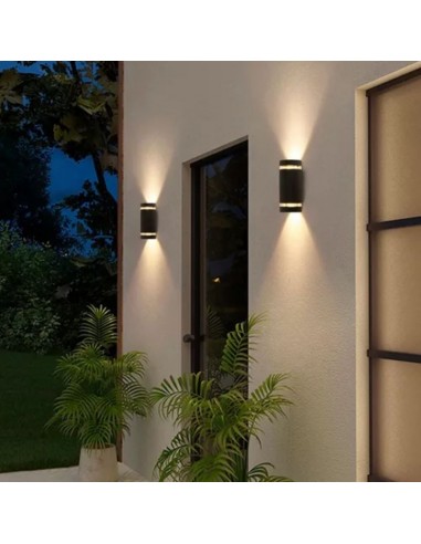 APLIQUE ODA II 2 LUCES GU10 BLANCO TEXT CANDIL