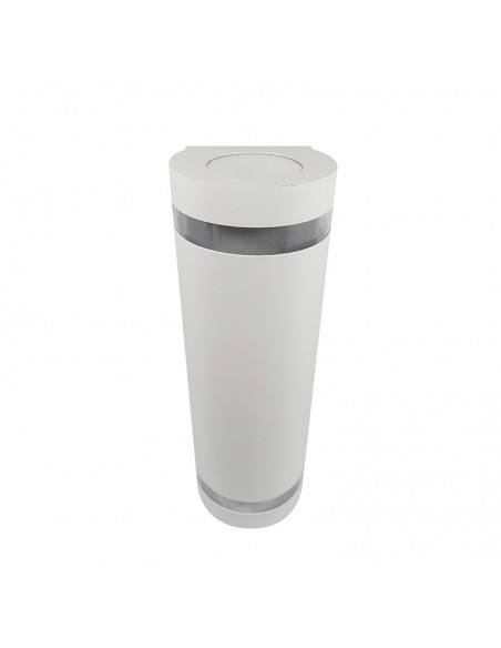 APLIQUE BIDIRECCIONAL SEMICIRC 2 LUCES GU10 BLANCO C/ LUCERA