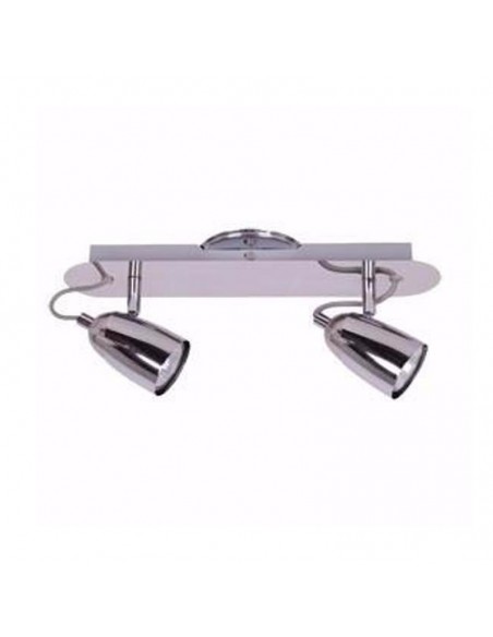 APLIQUE PARED KONUS 2 LUCES GU10 CROMO CANDIL