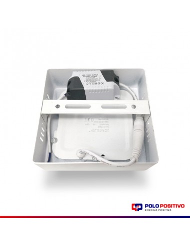 PLAFON LED 6W APLICAR PANEL LUZ FRIA CUADRADO...