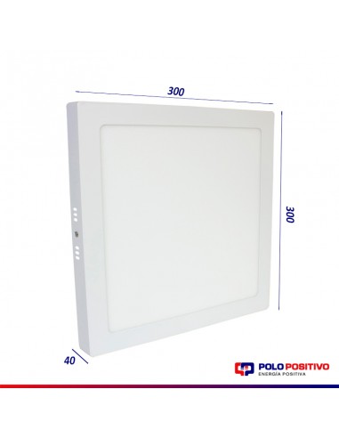 PLAFON LED CUADRADO 24W LUZ FRIA 6000K  BLANCO