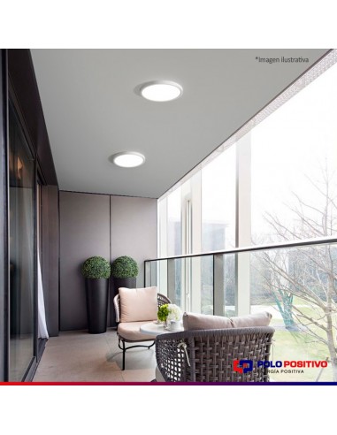 PLAFON LED REDONDO 24W LUZ FRIA 6000K  BLANCO