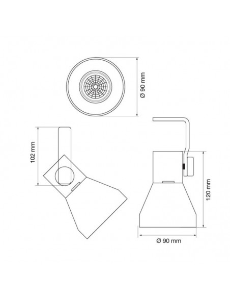 CABEZAL DICRO ALUMINIO BLANCO TEXT 3004