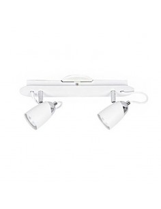 APLIQUE PARED KONUS 2 LUCES GU10 BLANCO CANDIL