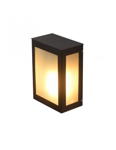 FAROL RECTO 6006 GRANDE 14X21X8CMS NEGRO