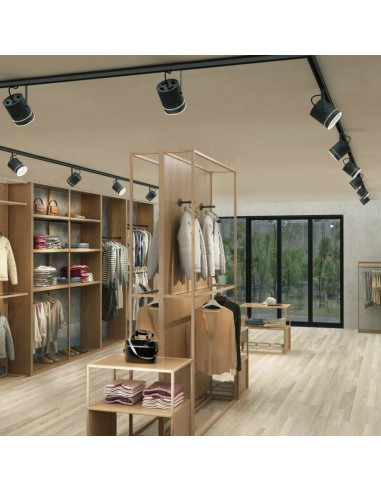 CABEZAL AR111 120MM - 1 ARO DECO NEGRO