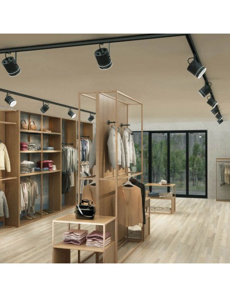 CABEZAL AR111 120MM - 1 ARO DECO NEGRO