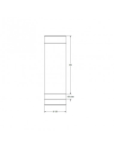 PLAFON AR111 1 LUZ ARO CORTO NEGRO