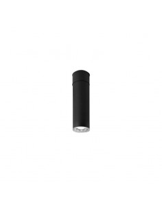 PLAFON DICRO 1 LUZ ARO CORTO NEGRO