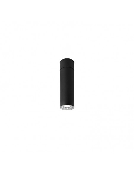PLAFON DICRO 1 LUZ ARO CORTO NEGRO