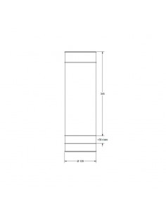 PLAFON AR111 1 LUZ  ARO LARGO BLANCO 2