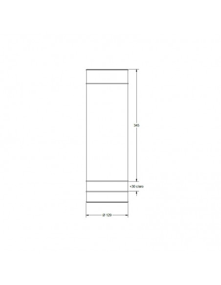 PLAFON AR111 1 LUZ  ARO LARGO BLANCO
