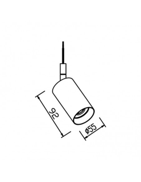 CABEZAL DICRO CILINDRICO LALO BLANCO ALUMINIO CANDIL