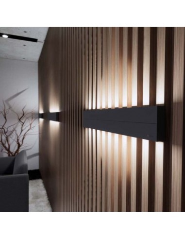 APLIQUE LED LEGO BIDIREC 3000K 2X15W 57CM NEGRO