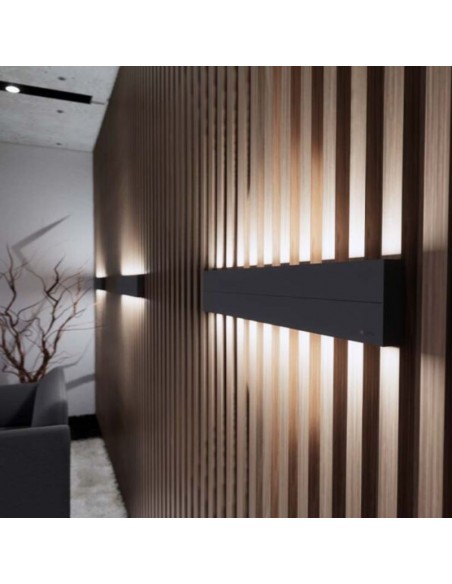 APLIQUE LED LEGO BIDIREC 3000K 2X15W 57CM NEGRO