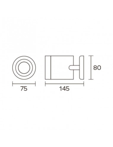 SPOT DIRECCIONAL P/DICRO NEGRO.