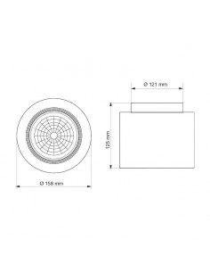 SPOT MONOVOLUMEN AR111 FIJO BLANCO 2