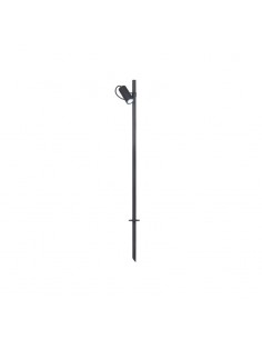 SPOT JABALINA ESTACA PISO ALUMINIO GU10 NEGRO 100CM (3100)