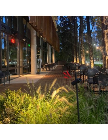 SPOT JABALINA ESTACA PISO ALUMINIO GU10 NEGRO...