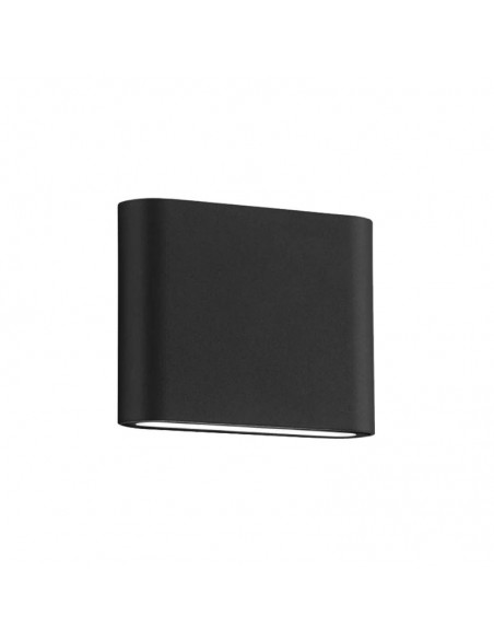 APLIQUE BIDIRECIONAL AKIRA I  LED 6W CALIDO NEGRO ALUMINIO