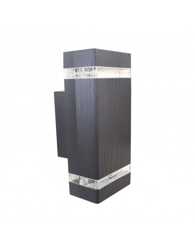 APLIQUE ANKA TECH 2 LUCES GU10 NEGRO