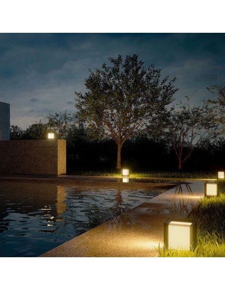 APLIQUE PARED KUBIK CUBO E27 NEGRO TEXT.