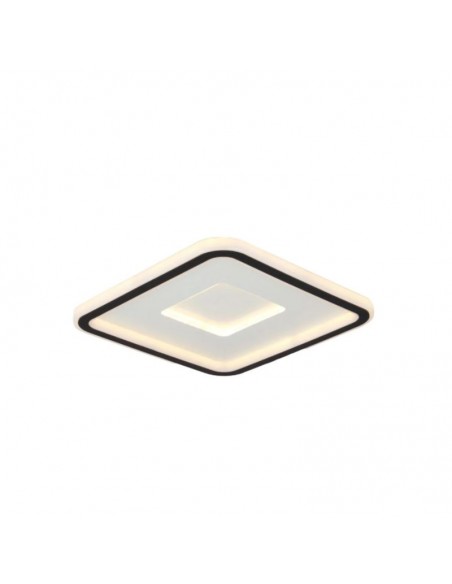 PLAFON CUADRADO FIAT M LED 30W 30CM NEGRO