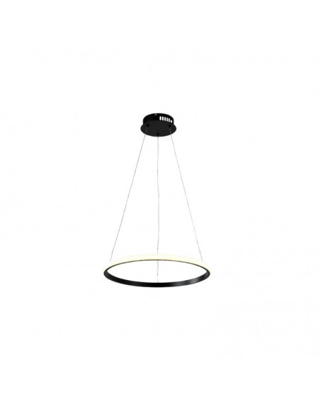 COLGANTE LED SIMP M 40CM 24W LUZ CALIDA 3000K NEGRO