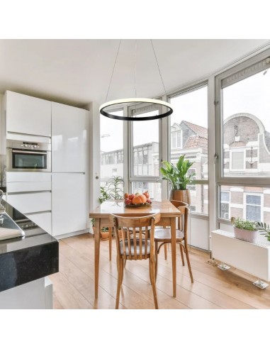 COLGANTE LED SIMP M 40CM 24W LUZ CALIDA 3000K...