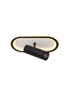 APLIQUE LED DUERO I 36W 1 LUZ 30X13CM NEGRO