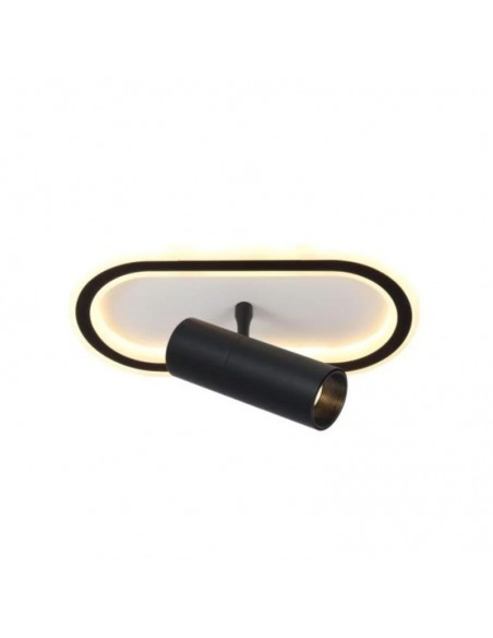 APLIQUE LED DUERO I 36W 1 LUZ 30X13CM NEGRO