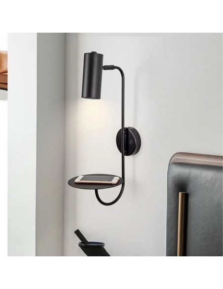 APLIQUE CABECERA DIRECCIONAL GU10 BIMBA 18X54CM NIQUEL