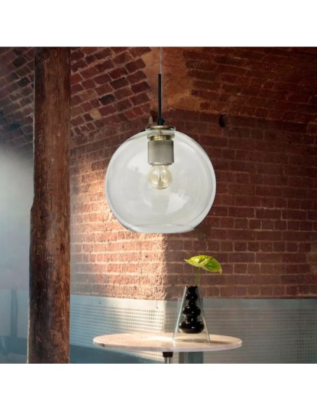 COLGANTE TOM S 1 LUZ E27 CROMO 25CM