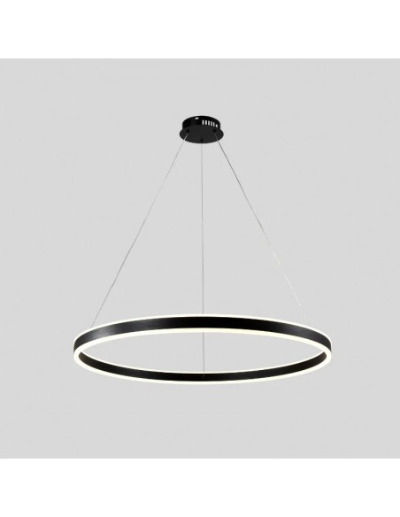 COLGANTE LED BI 80W 80CM 3000K LUZ CALIDA NEGRO